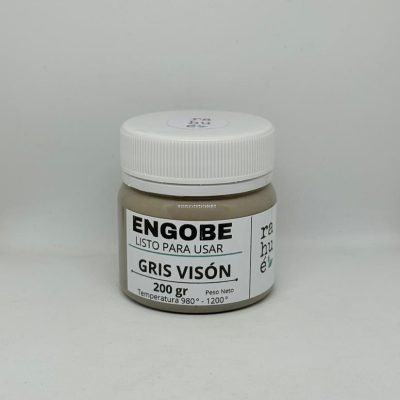 Engobe cerámico GRIS VISÓN 200 gr  listo para usar