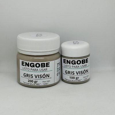 Engobe cerámico Rahué GRIS VISÓN 100 gr / 200 gr listo para usar