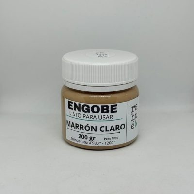 Engobe cerámico MARRÓN CLARO – 200 gr | Engobe listo para usar para cerámica artesanal