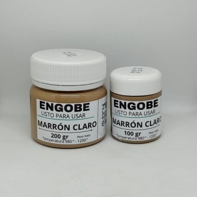 Engobe cerámico MARRÓN CLARO 100 gr / 200 gr listo para usar