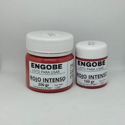 Engobe cerámico ROJO INTENSO 100 gr / 200 gr listo para usar