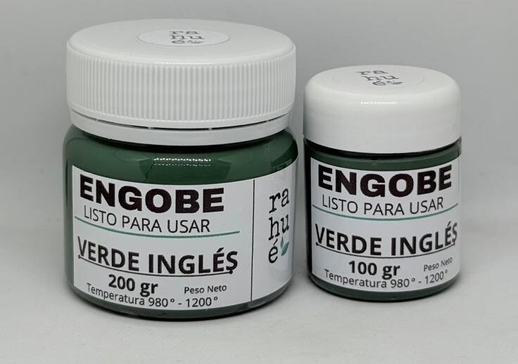 Engobe cerámico Rahué VERDE INGLÉS 100 gr / 200 gr listo para usar
