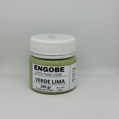 Engobe cerámico VERDE LIMA 200 gr  listo para usar