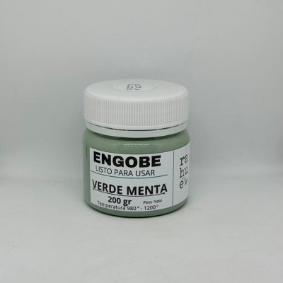 Engobe cerámico VERDE MENTA 200 gr listo para usar