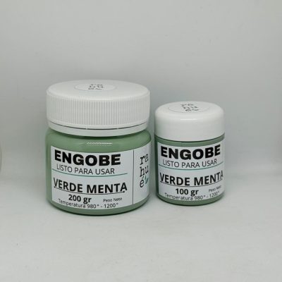 Engobe cerámico VERDE MENTA 100 gr / 200 gr listo para usar