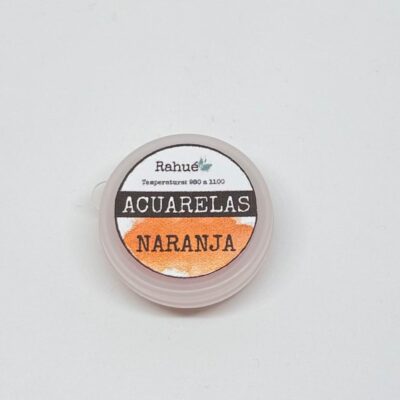 Acuarela Cerámica Rahué NARANJA - Pastilla Sólida
