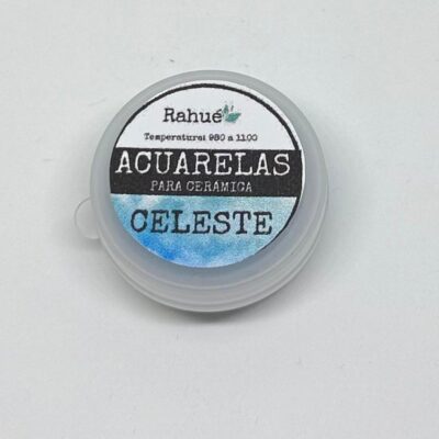 Acuarela Cerámica Rahué CELESTE – Pastilla Sólida