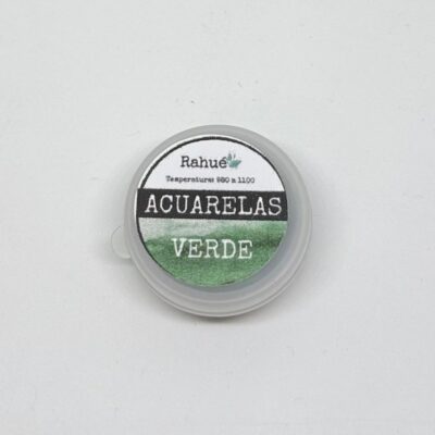 Acuarela Cerámica Rahué VERDE - Pastilla Sólida