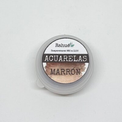 Acuarela Cerámica MARRÓN - Pastilla sólida