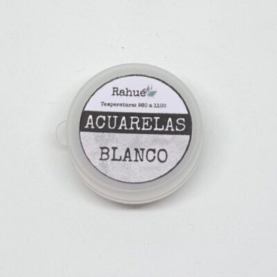Acuarela cerámica Rahué BLANCO - Pastilla Sólida
