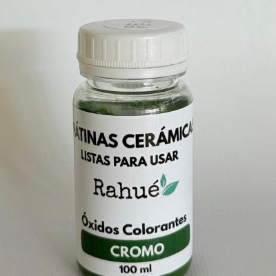 Pátina Cerámica Rahué  CROMO 100 ml Lista para Usar