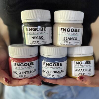 Kit Engobes Colores Esenciales Rahué – 5 tonos básicos para crear | 200 gr