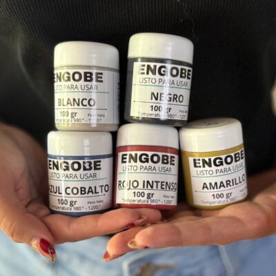 Kit Engobes Colores Esenciales Rahué – 5 tonos básicos para crear