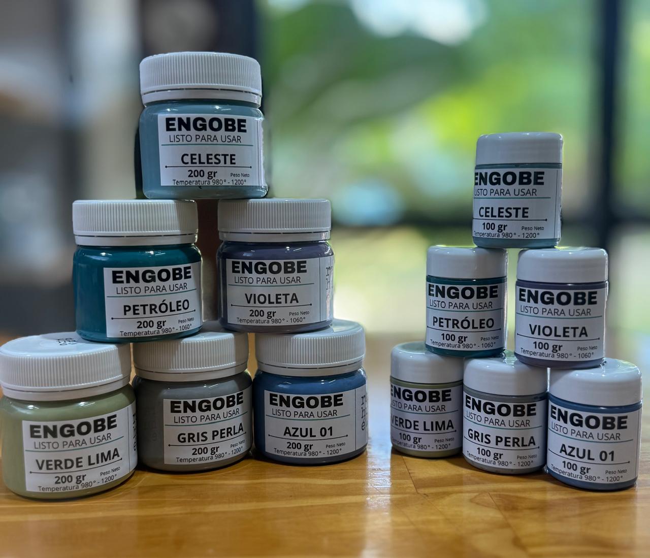 Kit BOREAL – Paleta de engobes tonos fríos