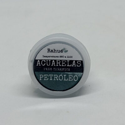 Acuarela cerámica Rahué PETRÓLEO- Pastilla sólida