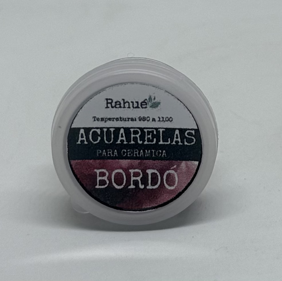 Acuarela cerámica Rahué BORDÓ- Pastilla sólida