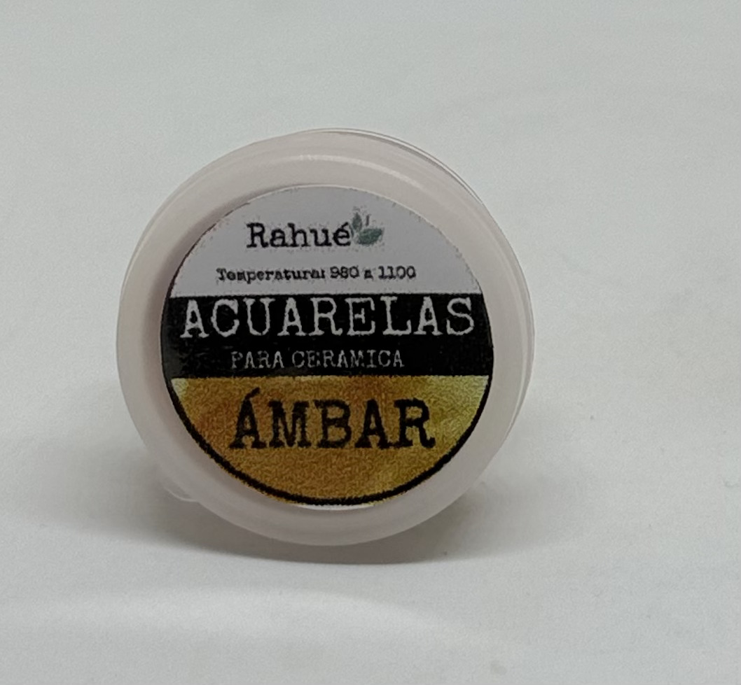 Acuarela cerámica Rahué ÁMBAR- Pastilla sólida