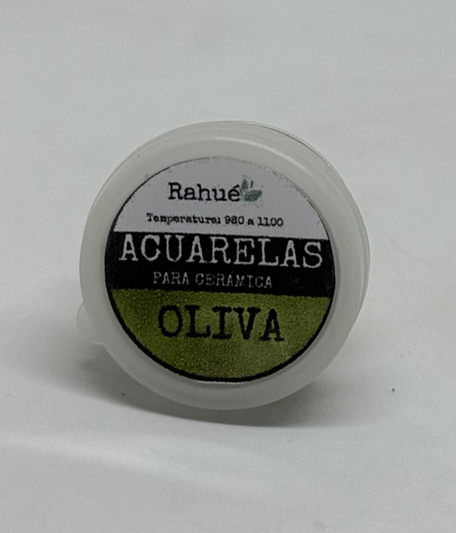 Acuarela cerámica Rahué OLIVA- Pastilla sólida
