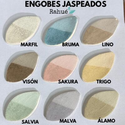 ENGOBES JASPEADOS NATURALES